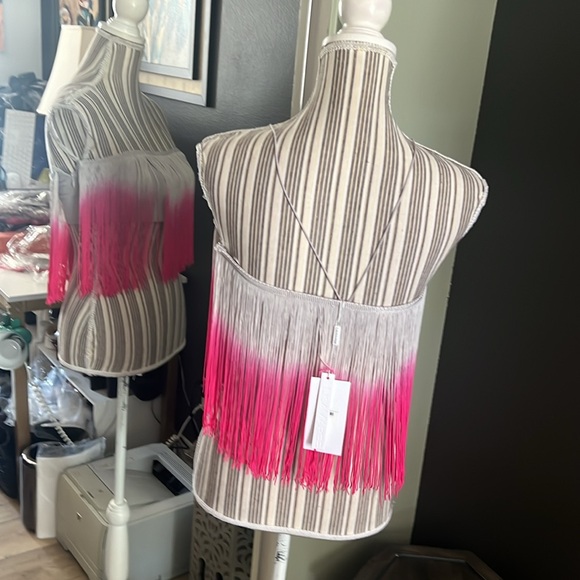 🛑 1 hour sale. Free People, Lisa Maree, ombre fringe top, various sizes - Picture 6 of 9